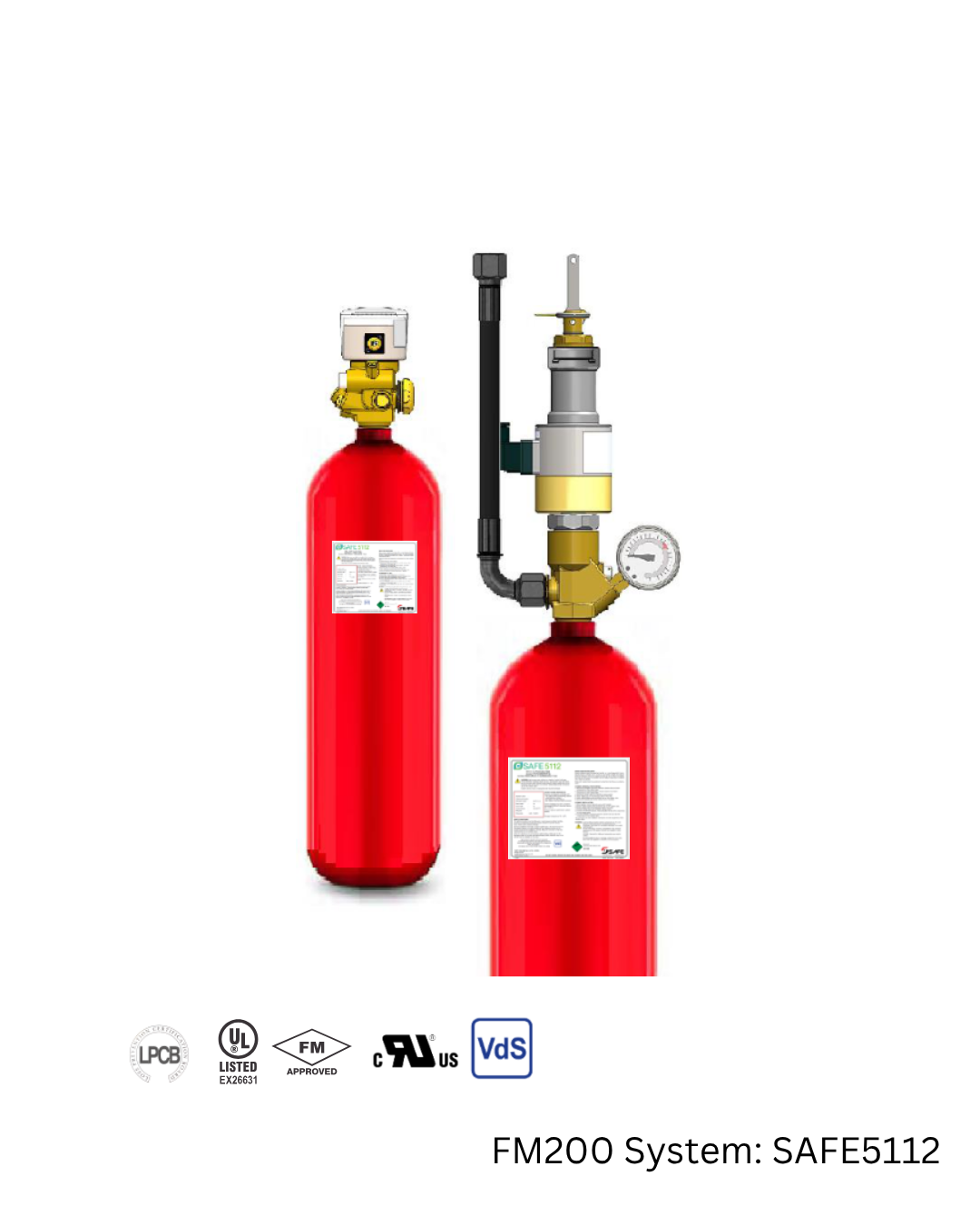 SAFE5112 Clean Agent Fire Suppression System (FK-5-1-12 / Novec 1230)