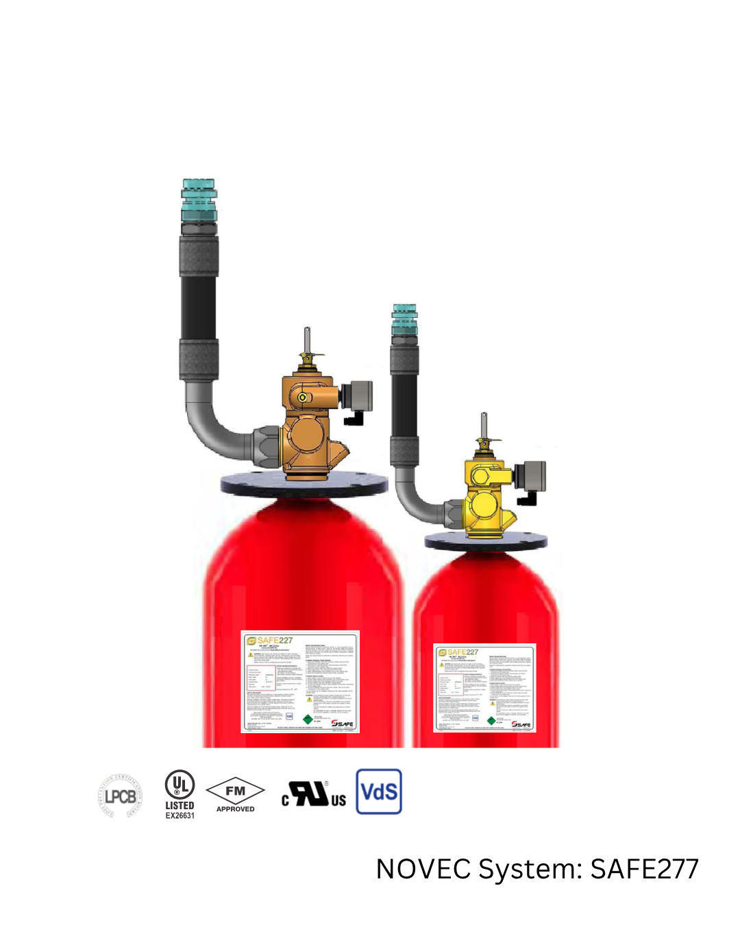 SAFE227 Clean Agent Fire Suppression System (HFC-227ea / FM-200)