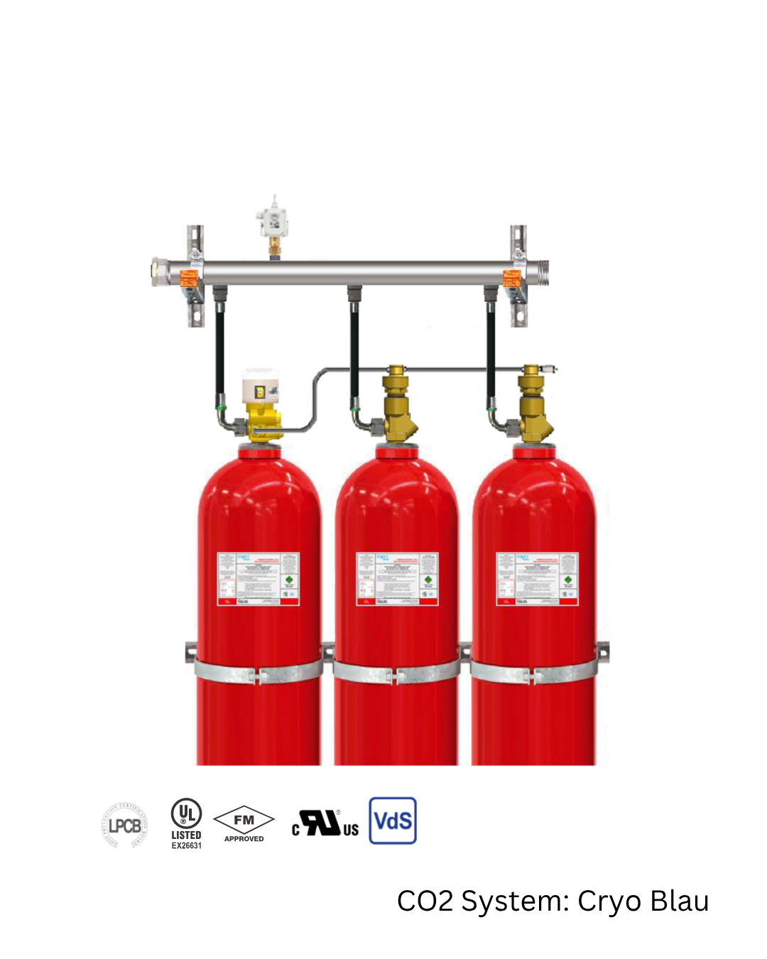 Cryo Blau CO2 (Carbon Dioxide) Fire Suppression System