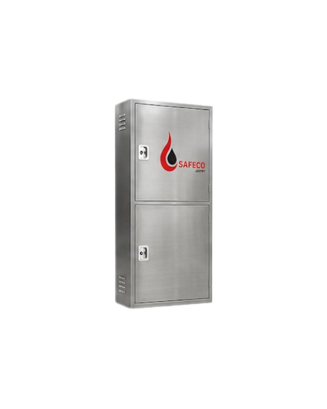 Safeco Double Fire Hose Cabinet – Surface Mounted, Stainless Steel (160x80x30)