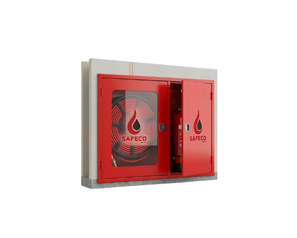 Safeco Horizontal Fire Hose Cabinet – Recessed Mounted, Mild Steel (110x80x30)