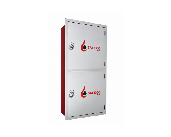 Safeco Double Fire Hose Cabinet – Recessed Mounted, Stainless Steel Door Only (160x80x34)